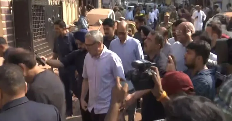 Jammu and Kashmir CM Omar Abdullah visits places in Jammu affected by Pakistan attacks