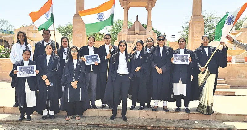 Women lawyers praise army, lead Tiranga rally in Jaipur