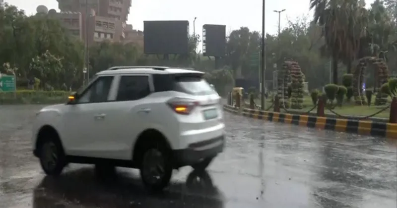 Rain lashes parts of Delhi, damages shed at Ashok Nagar Rapid Metro station; trees uprooted in Noida