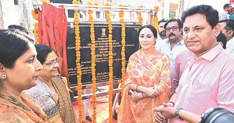 Diya launches Rs 15 crore devp projects in Vidyadhar Nagar