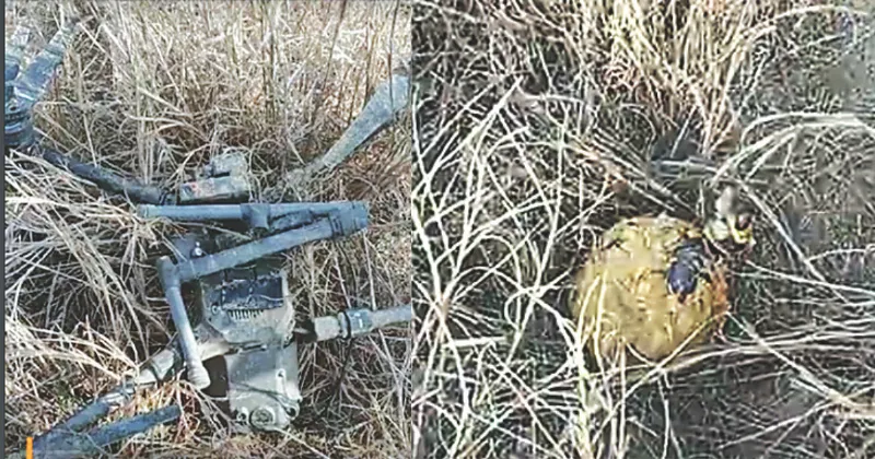 Damaged drone & heroin worth `8 crore found near Indo-Pak border in Anupgarh