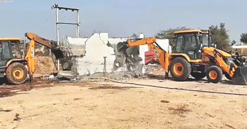 Illegal property of Raipur torture accused razed by administration