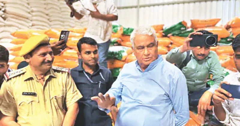 Agri min Meena raids fake fertiliser unit with a dramatic tempo entry