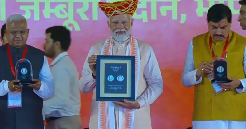 PM Modi releases 'Commemorative Coin and Stamp' in honour of Ahilyabai's 300th birth anniversary; inaugurates Datia, Satna airports, Indore Metro
