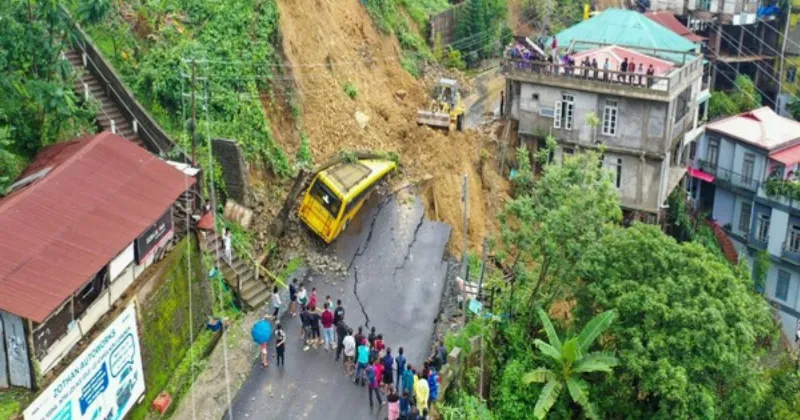 Flash floods and landslides kill four people in Mizoram