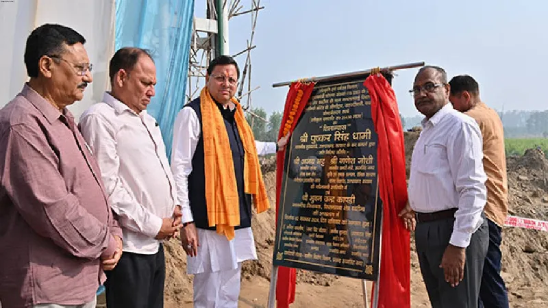 Uttarakhand CM Dhami lays foundation stone for renovation of Maa Purnagiri temple in Khatima