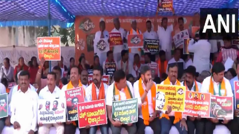 Every decision taken by Karnataka govt is anti-poor, State BJP president as opposition stages protest over Waqf issue