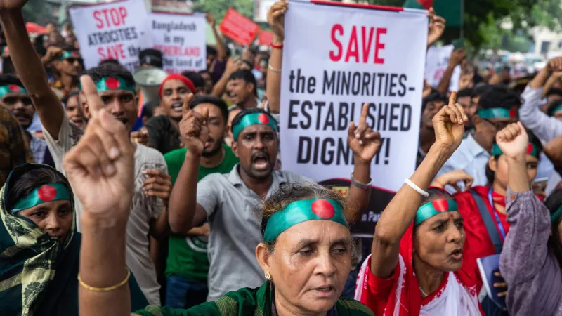 Anti-ISKCON protests continue in Dhaka, India asks Bangladesh to protect minorities