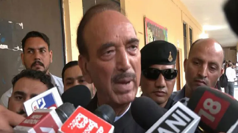 Vote wisely, choose your leaders carefully: Ghulam Nabi Azad appeals voters during 3rd phase polling day in J-K