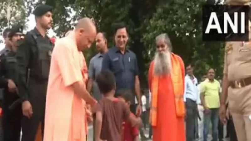 UP CM Yogi Adityanath holds 'Janta Darshan' at Gorakhnath Temple