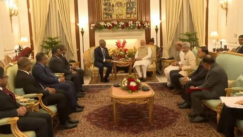 PM Modi holds bilateral talks with Maldives President, discussions focus on strengthening ties