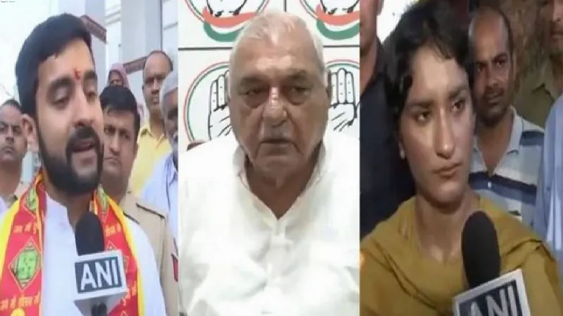 Vinesh Phogat trails after six rounds, Hooda, Aditya Surjewala lead, BJP headed for hat-trick in Haryana