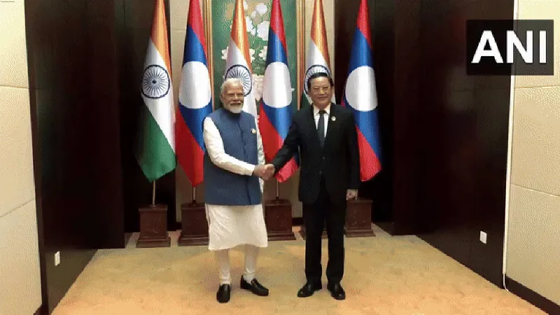 PM Modi holds bilateral talks with Laos counterpart Sonexay Siphandone in Vientiane