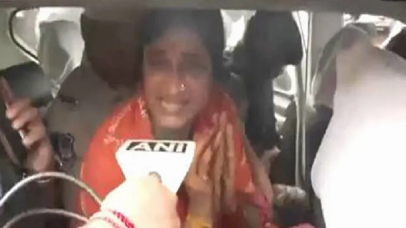 Hyderabad: BJP leader Madhavi Latha detained during protest over alleged vandalism of Muthyalamma Temple