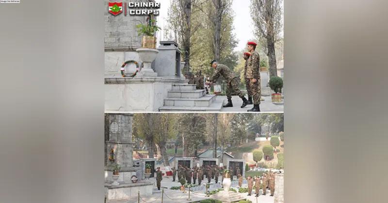 GOC and all ranks of Chinar Corps lay wreath at Chinar War Memorial on 78th Infantry Day