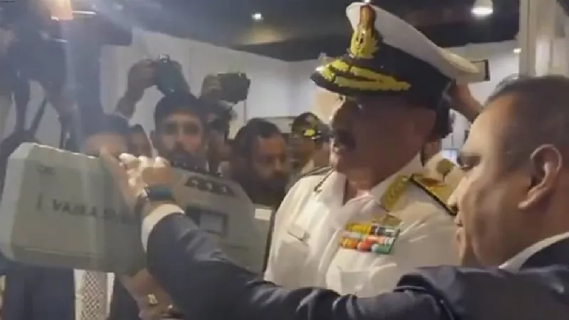 Navy Chief Dinesh Tripathi inaugurates 'Swavlamban 2024' exhibition