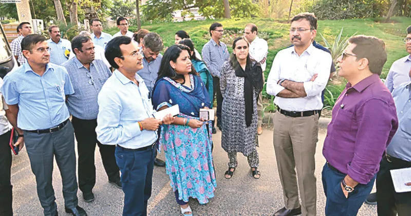 UDH & LSG officials conduct site inspection ahead of Rising Rajasthan Summit 2024