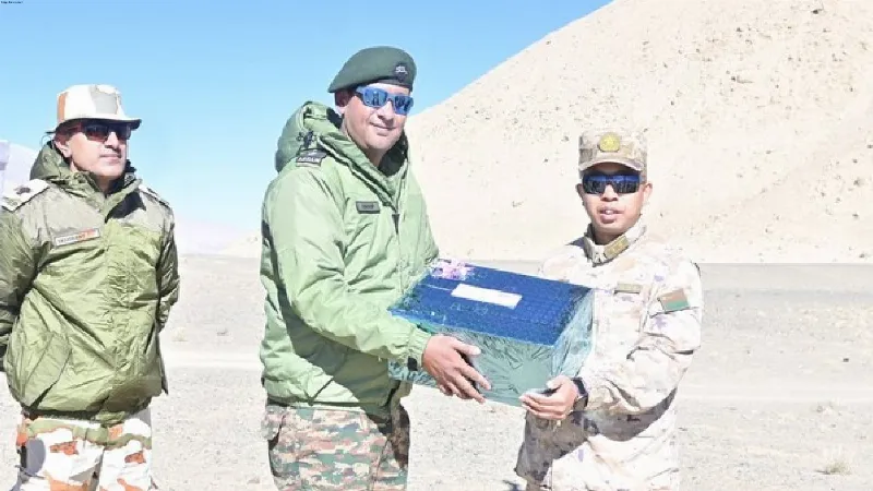 Indian, Chinese army exchange sweets on Diwali at Chushul-Moldo border meeting point