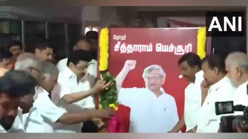 Tamil Nadu CM pays tribute to Sitaram Yechuri