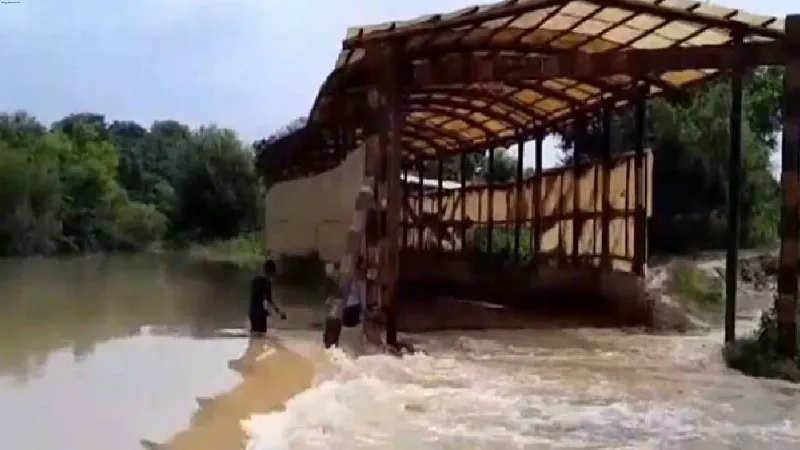 Moradabad Railway underpass submerged due to sudden rise in water level of rivers