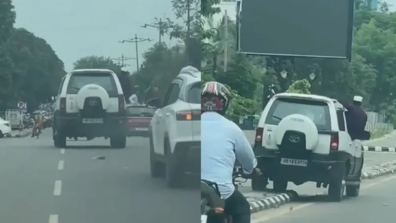 5 arrested after viral video of reckless driving on Bhubaneswar road