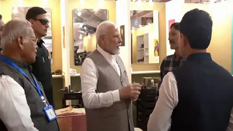 PM Modi visits exhibition at National 'PM Vishwakarma' Programme in Wardha