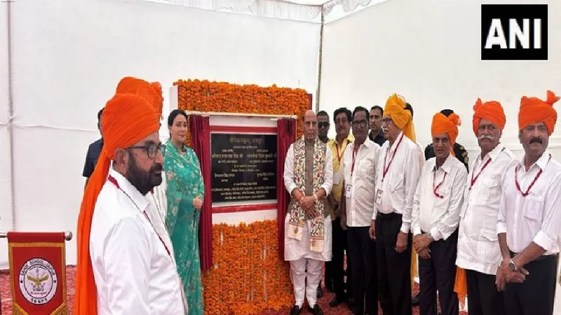 Defence Min Rajnath Singh inaugurates Sainik School in Jaipur