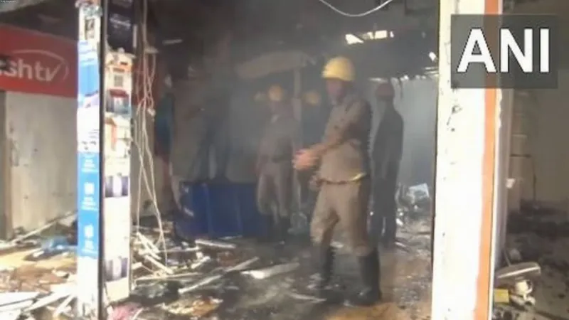 West Bengal: Fire breaks out in Siliguri market