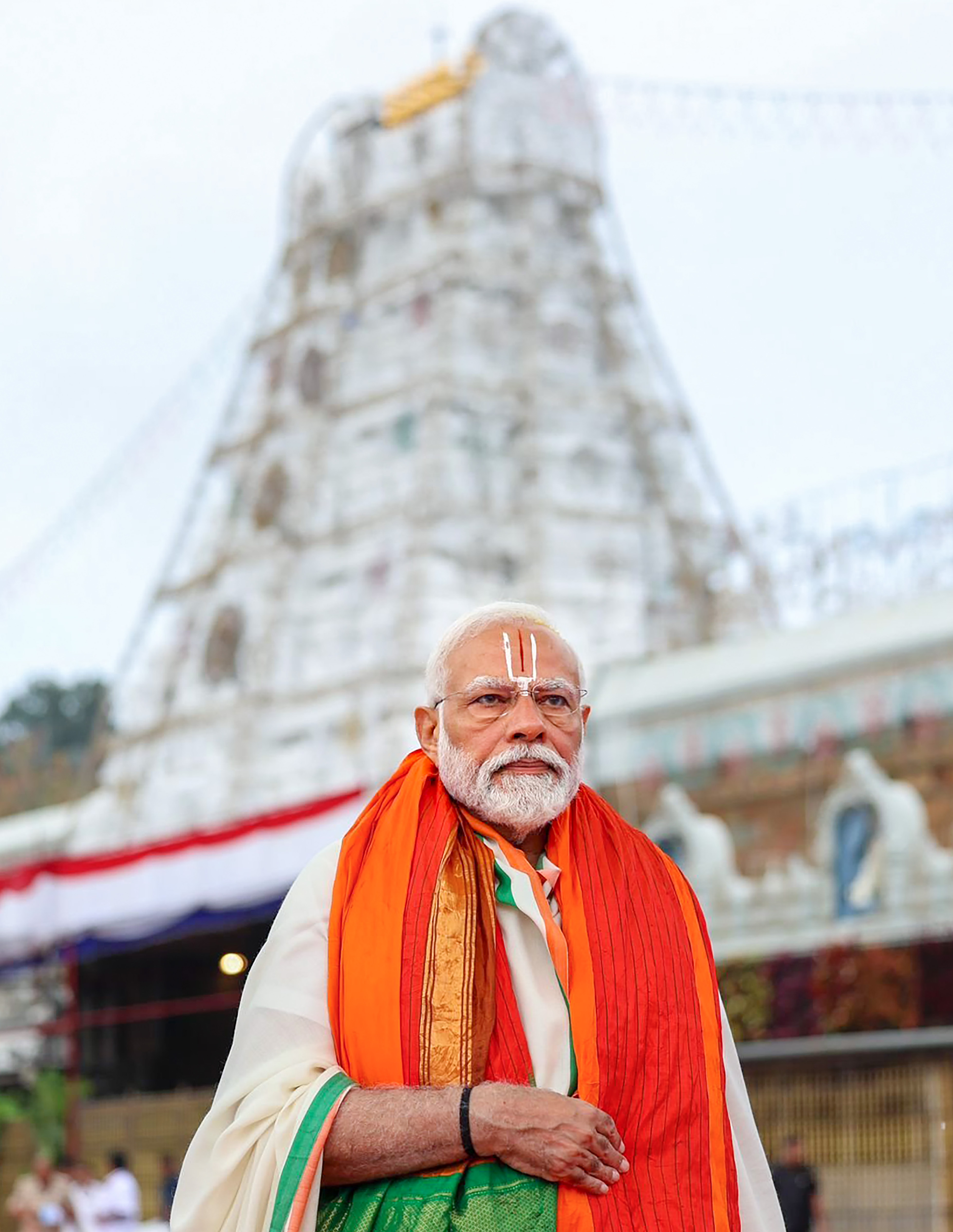 Prime Minister Narendra Modi visits Tirumala.