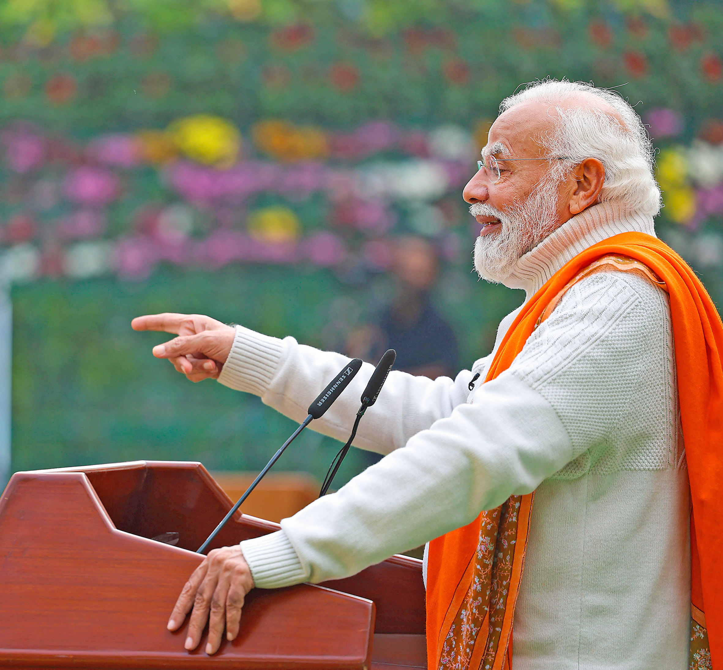 PM Narendra Modi addresses gathering.