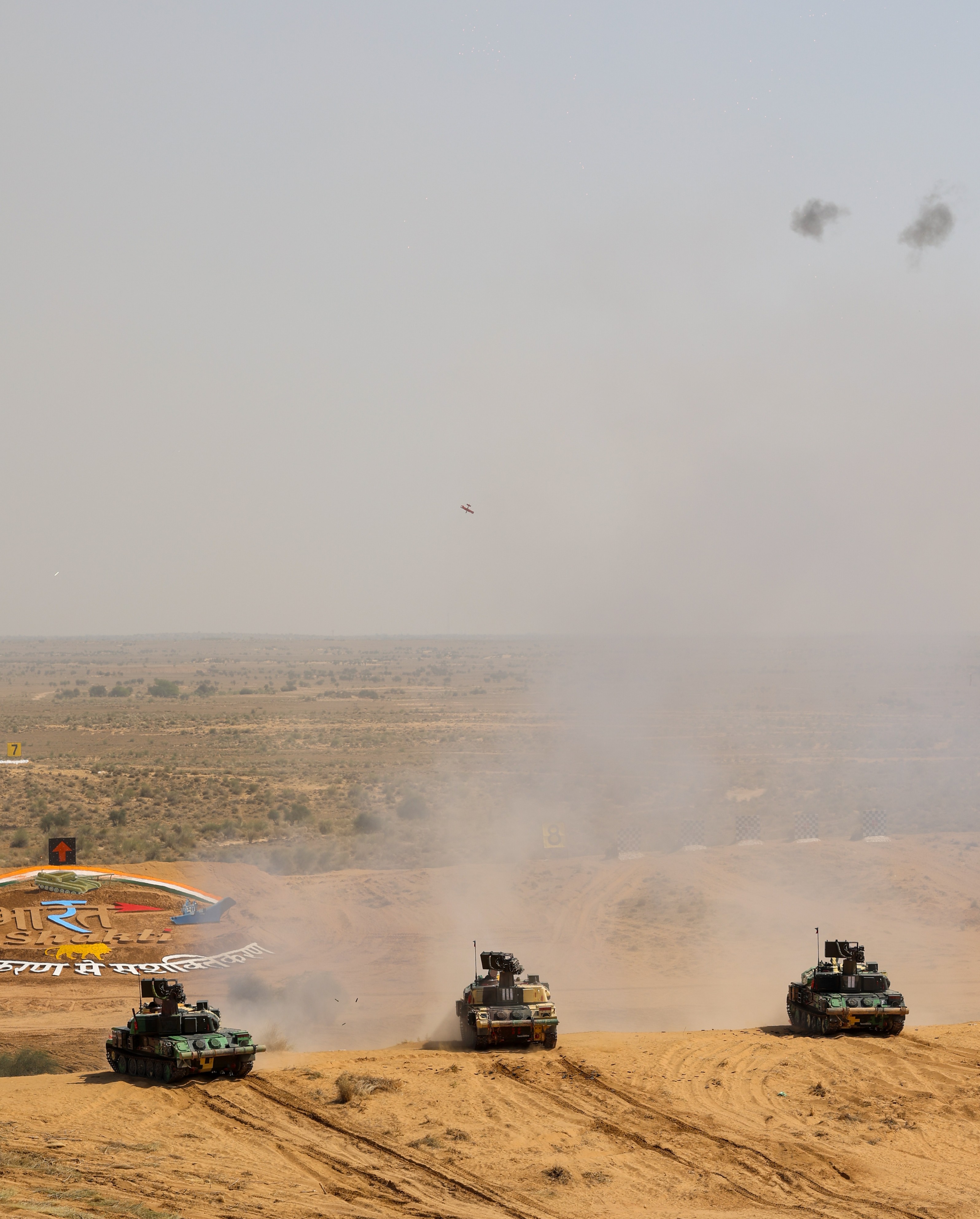 PM Modi witnesses ‘Bharat Shakti’ - a Tri-Services Firing and Manoeuvre Exercise in Pokhran, Rajasthan