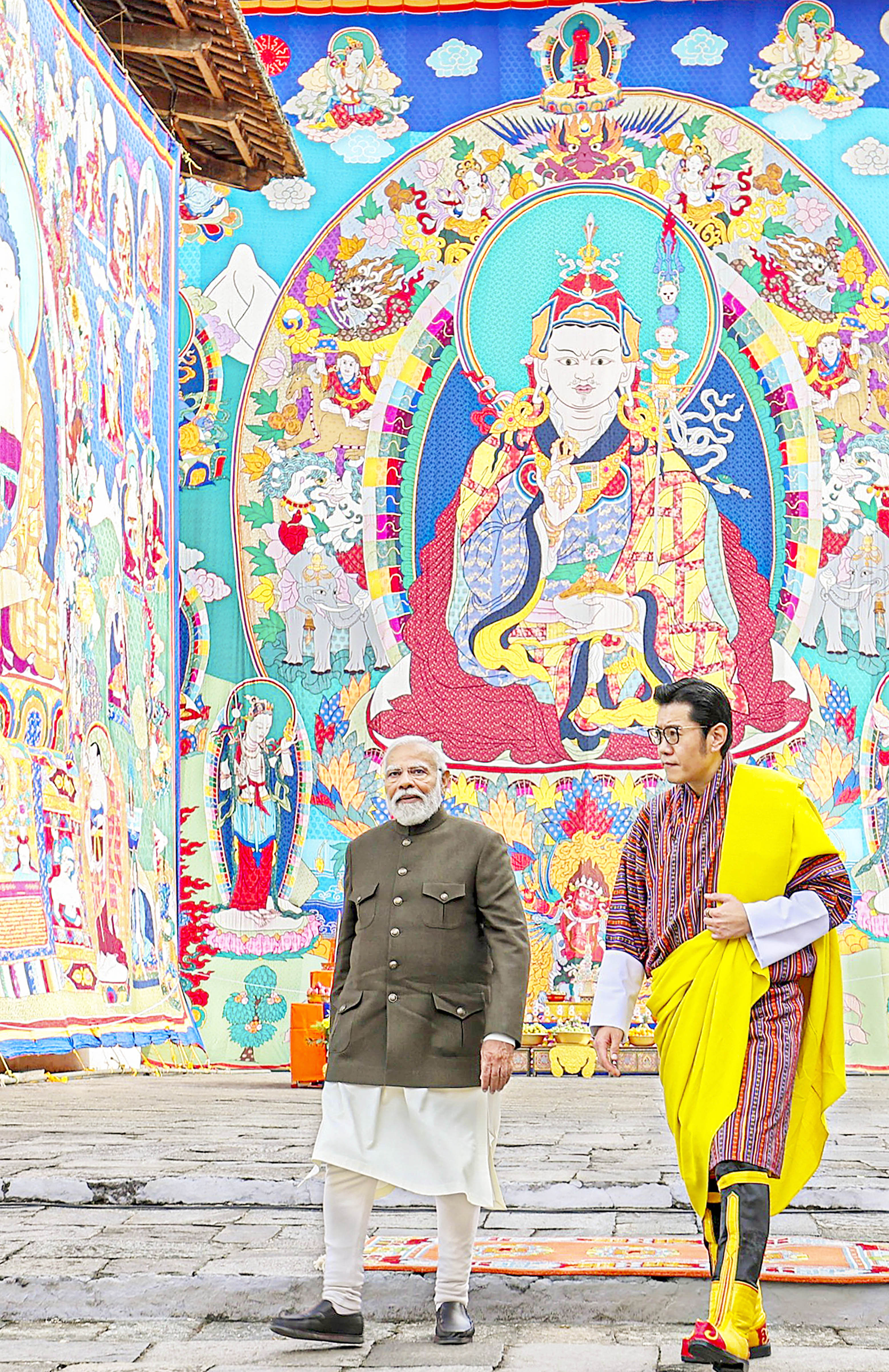 PM Modi with Bhutan King.