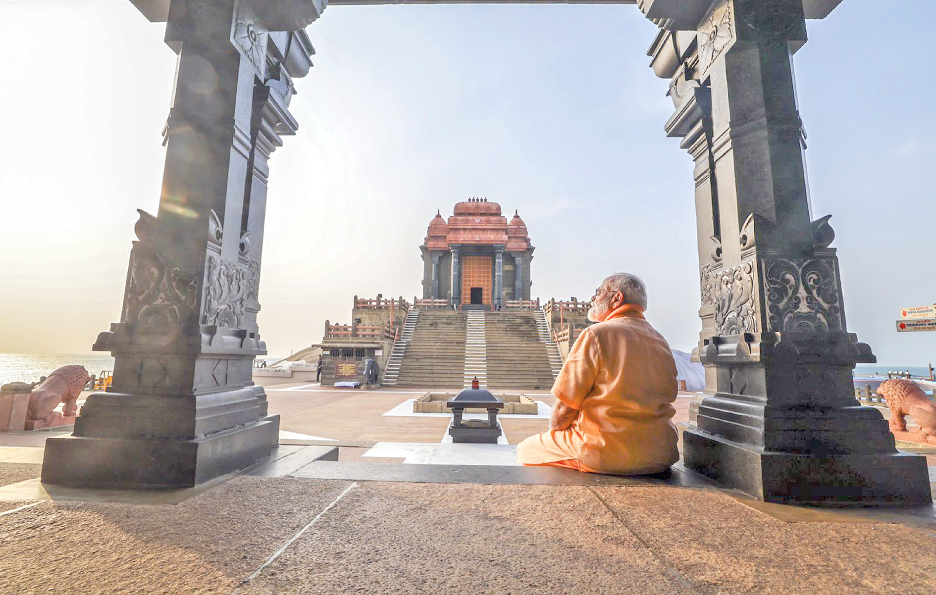 PM Modi at the Vivekananda Rock Memorial