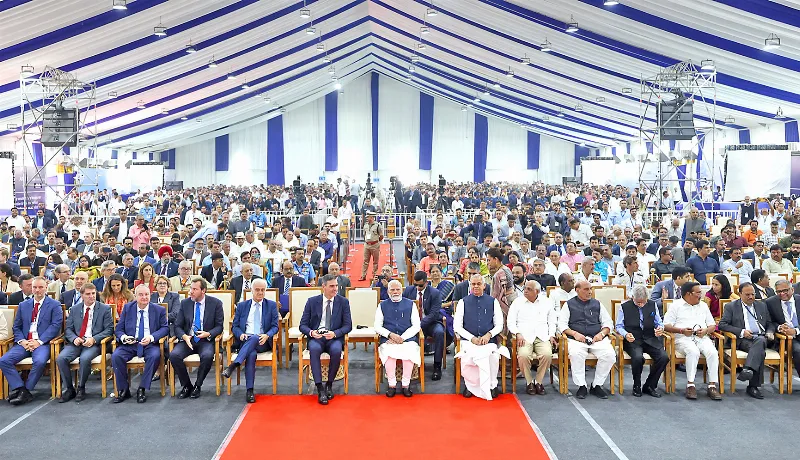 Modi and other during the inauguration.